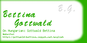 bettina gottwald business card